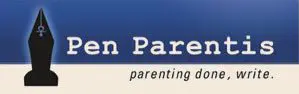 A blue and white logo for the american parents association.