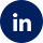A blue circle with the linkedin logo in it.