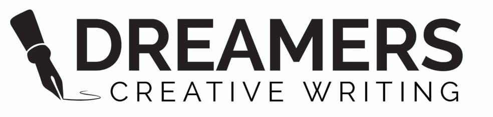 A black and white logo of dreambox creative works.