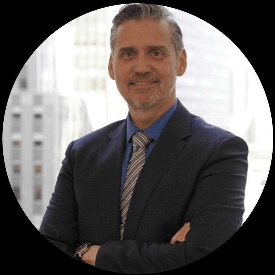 Portrait of a businessman in a suit.